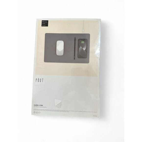 Pout Hand 3 Pro Wireless Charging Mouse Pad Qi-Enabled Fast Charger Desk Mat - Picture 8 of 8